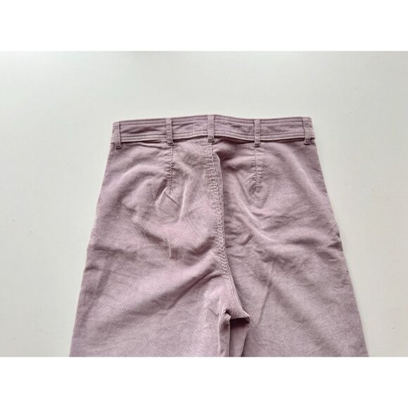 EVERLANE Dusty Lavender Purple Cotton Corduroy Wide Leg Sailor Pants, Size 6 - Picture 10 of 15